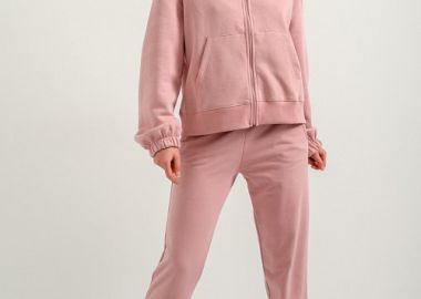 Jogger φούτερ παντελόνι φόρμας (DUSTY PINK) - pinkwoman - 